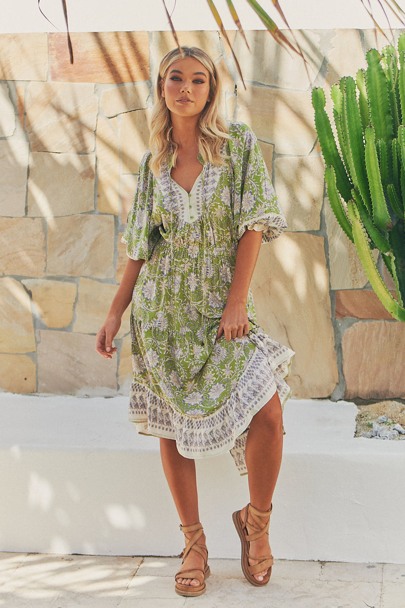 Jasmine Midi Dress - Mojito