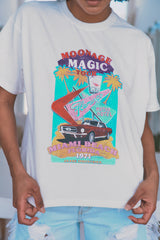 Boyfriend Tee - Moonage Magic White