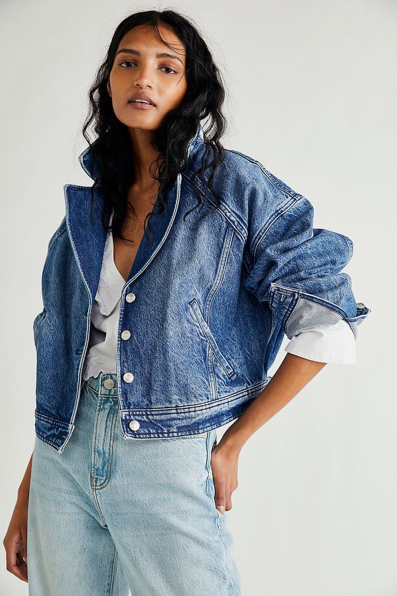 Now or Never Denim Jacket - Gemini Wash