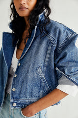 Now or Never Denim Jacket - Gemini Wash