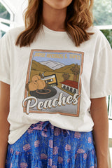 Boyfriend Tee White  - Peaches