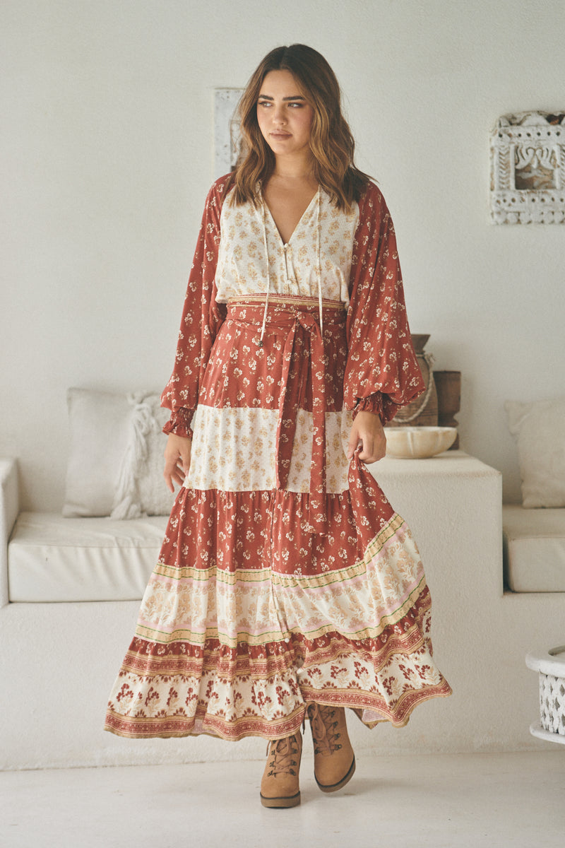 Rust Lily Of The Valley - Elizabeth Maxi