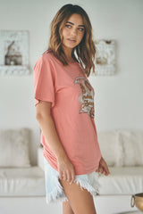 Boyfriend Tee - Endless Summer Salmon