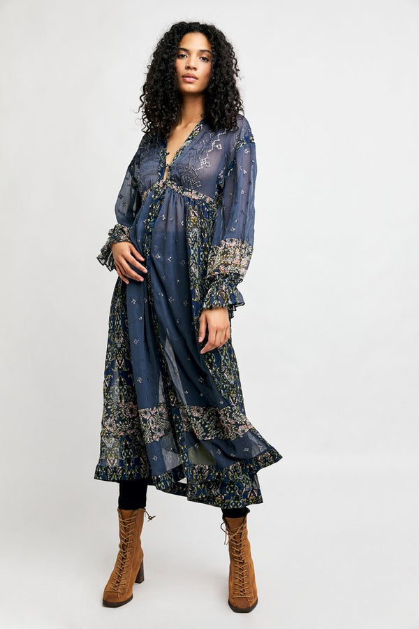 Samira Maxi Top - Midnight Combo