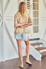 Gabriella Top - Sand Flower
