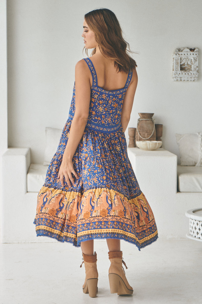 Swan Lake Midnight Blue - Rosella Gypsy Dress