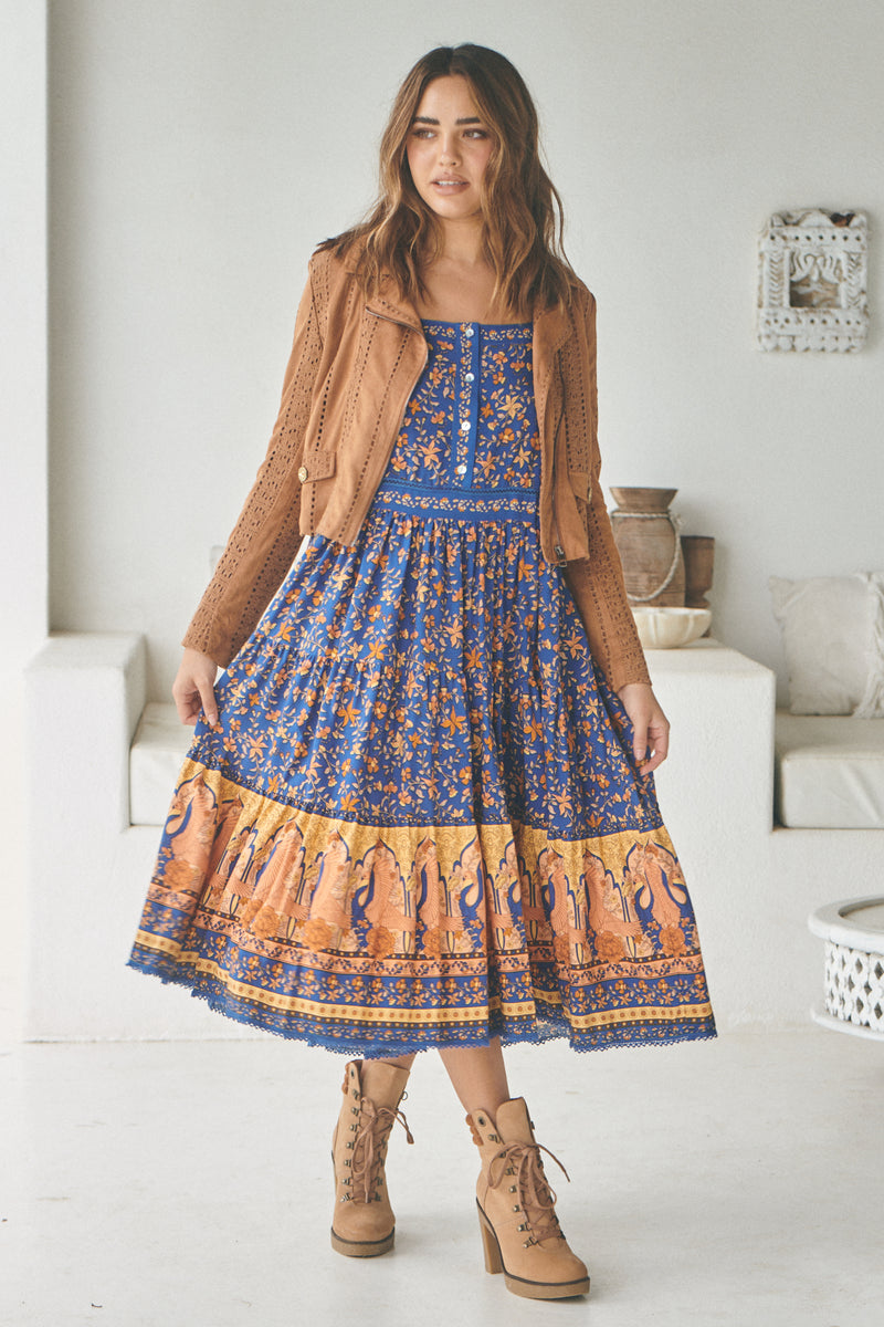 Swan Lake Midnight Blue - Rosella Gypsy Dress