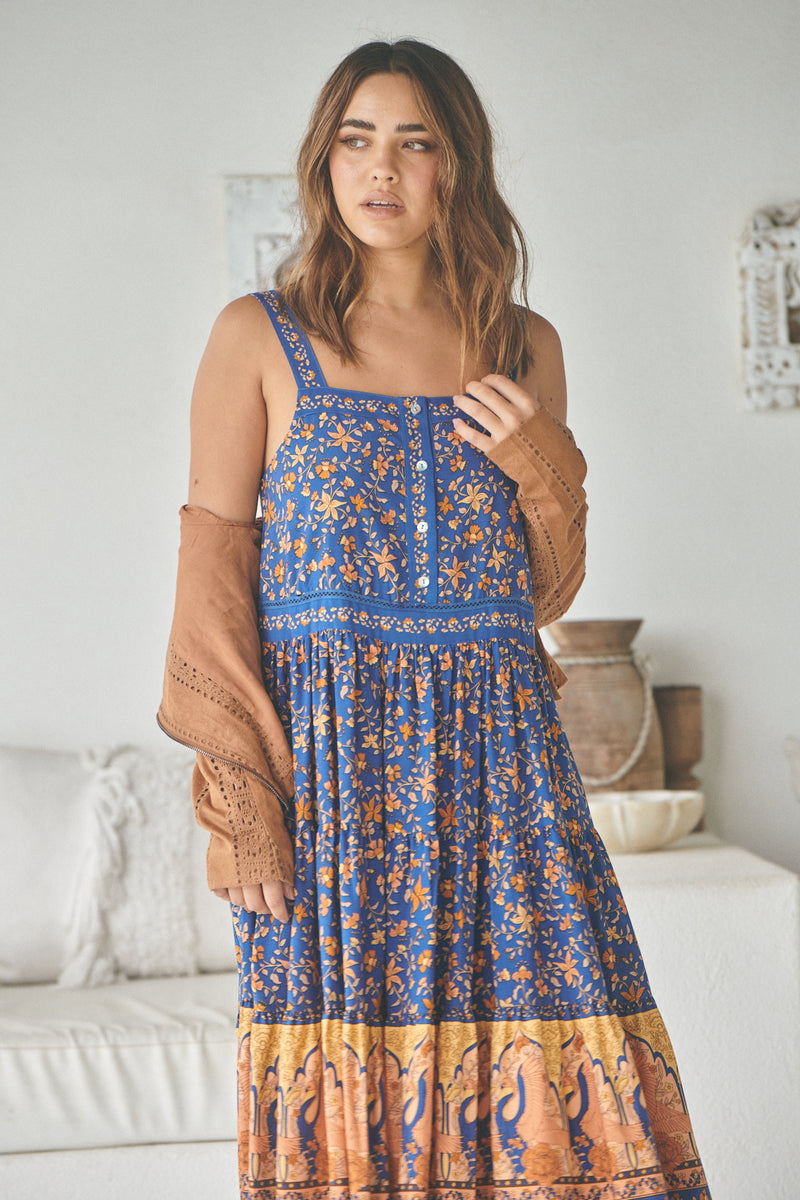 Swan Lake Midnight Blue - Rosella Gypsy Dress
