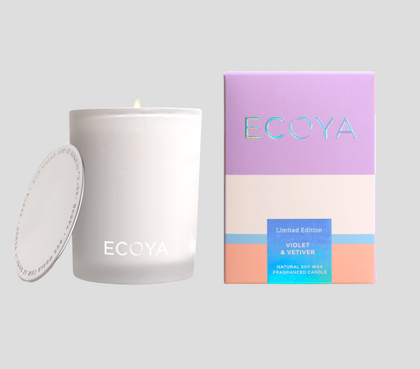 ECOYA Violet & Vetiver Madison Candle Spring Limited Edition