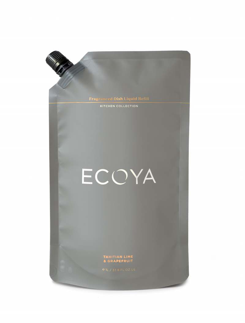 ECOYA Tahitian Lime & Grapefruit Fragranced Dish Liquid Refill