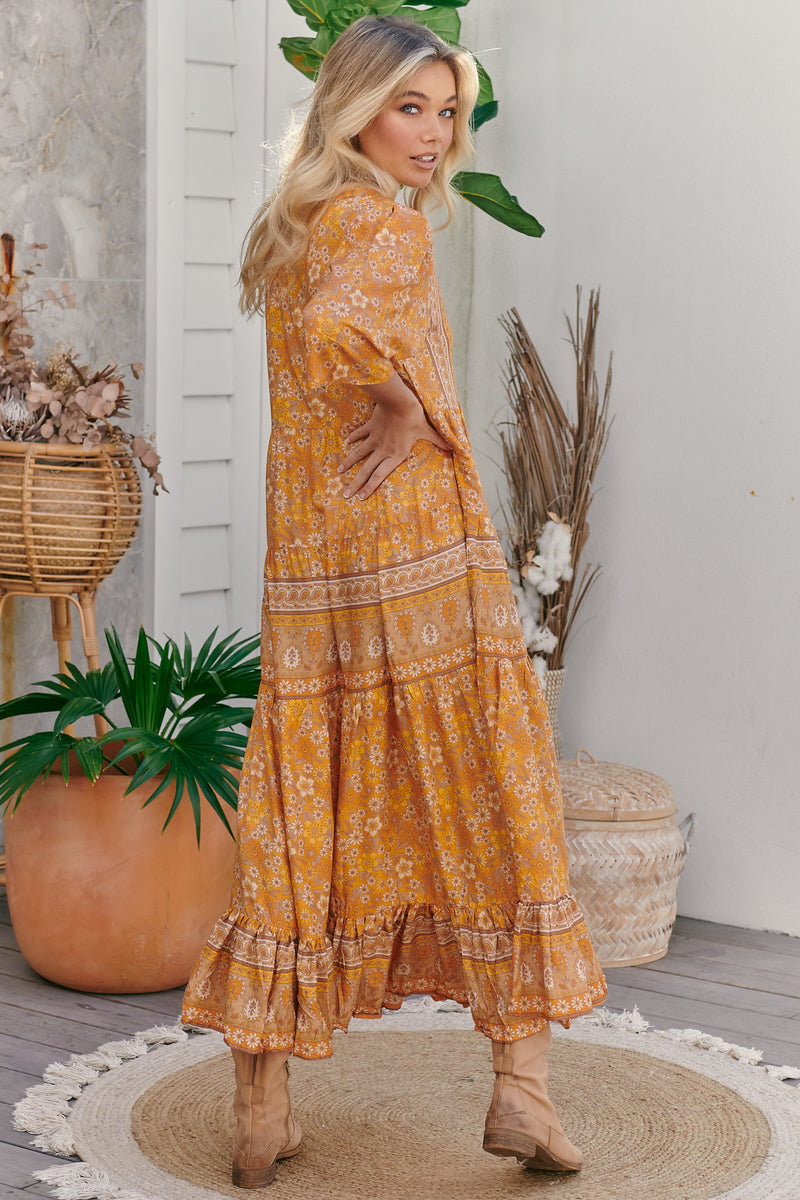 Jazmin Maxi Dress - Yellow Dahlia