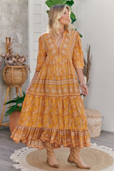 Jazmin Maxi Dress - Yellow Dahlia