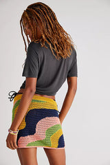 Mila Crochet Mini Skirt ~ Free People