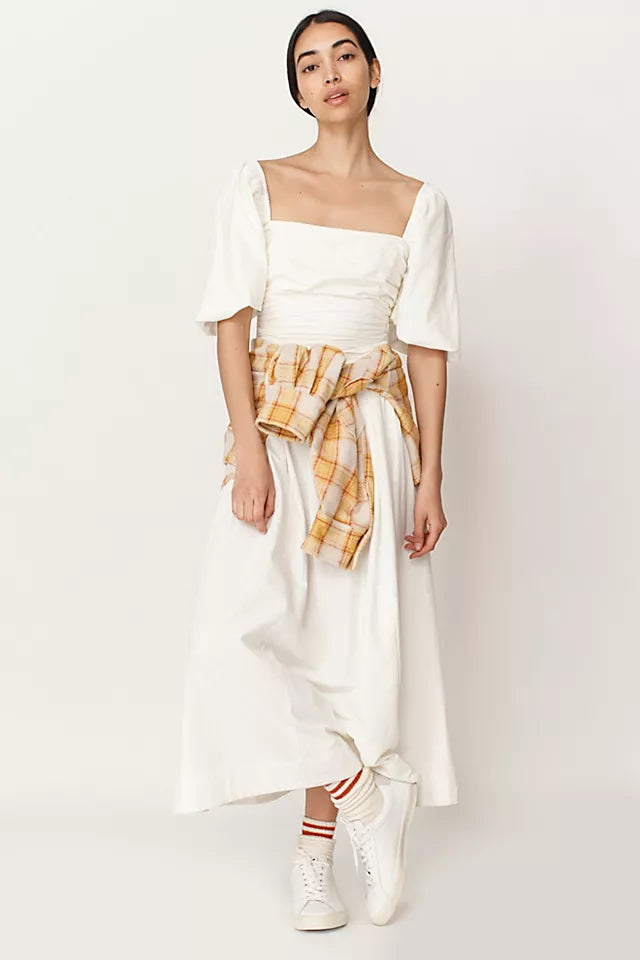 Aint she beaut Midi Dress ~ Ivory