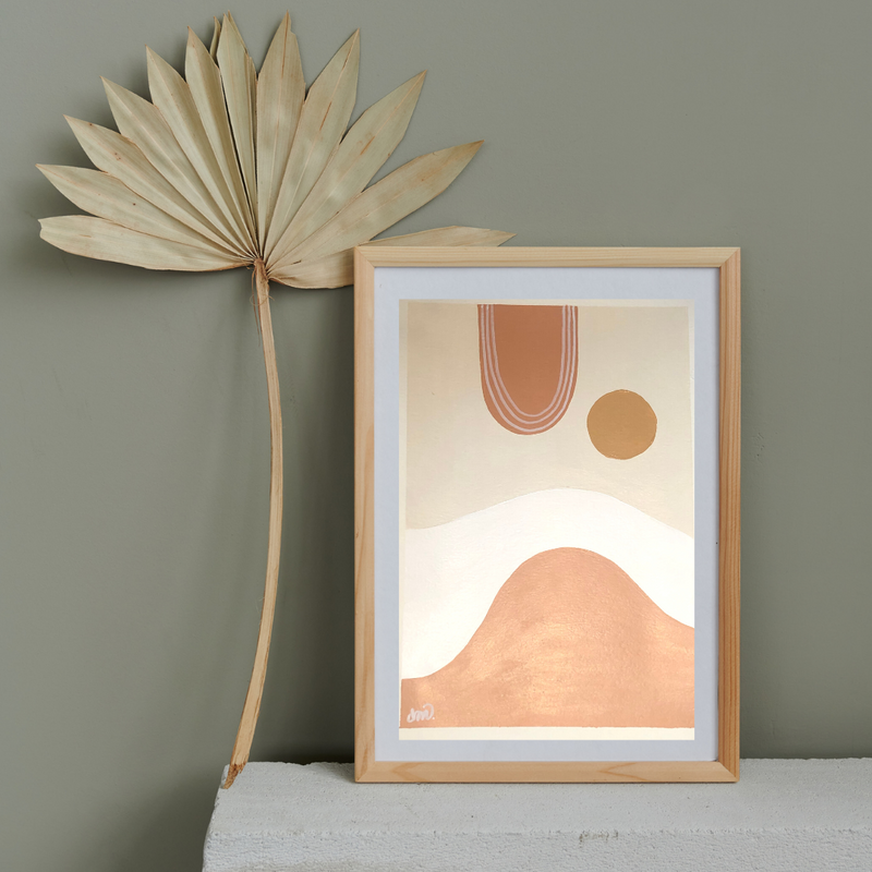 Drift A4 Print - Golden Hour by Claire Mobbs