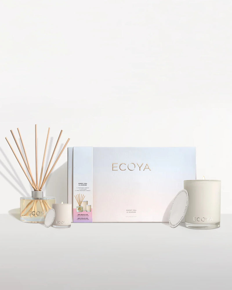ECOYA Sweet Pea & Jasmine Luxe Gift Set