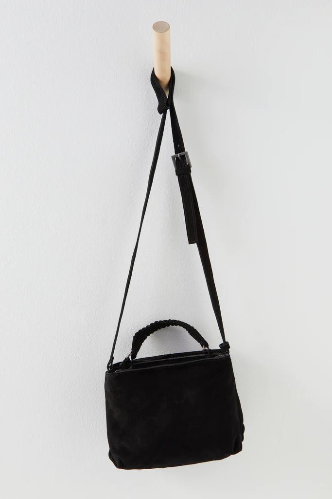 Cody suede cross body bag - Black