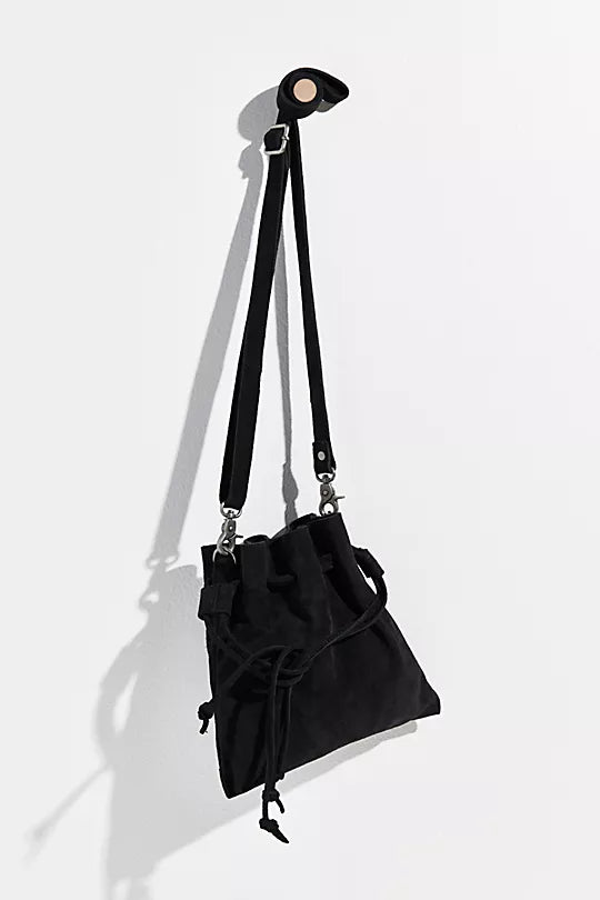 Billie suede cross body bag - True Black